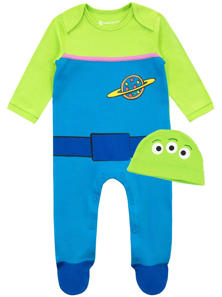 Disney Body Bebe Manga Larga | Ropa Bebe Toy Story | Conjunto Pijama Bebe y Gorro