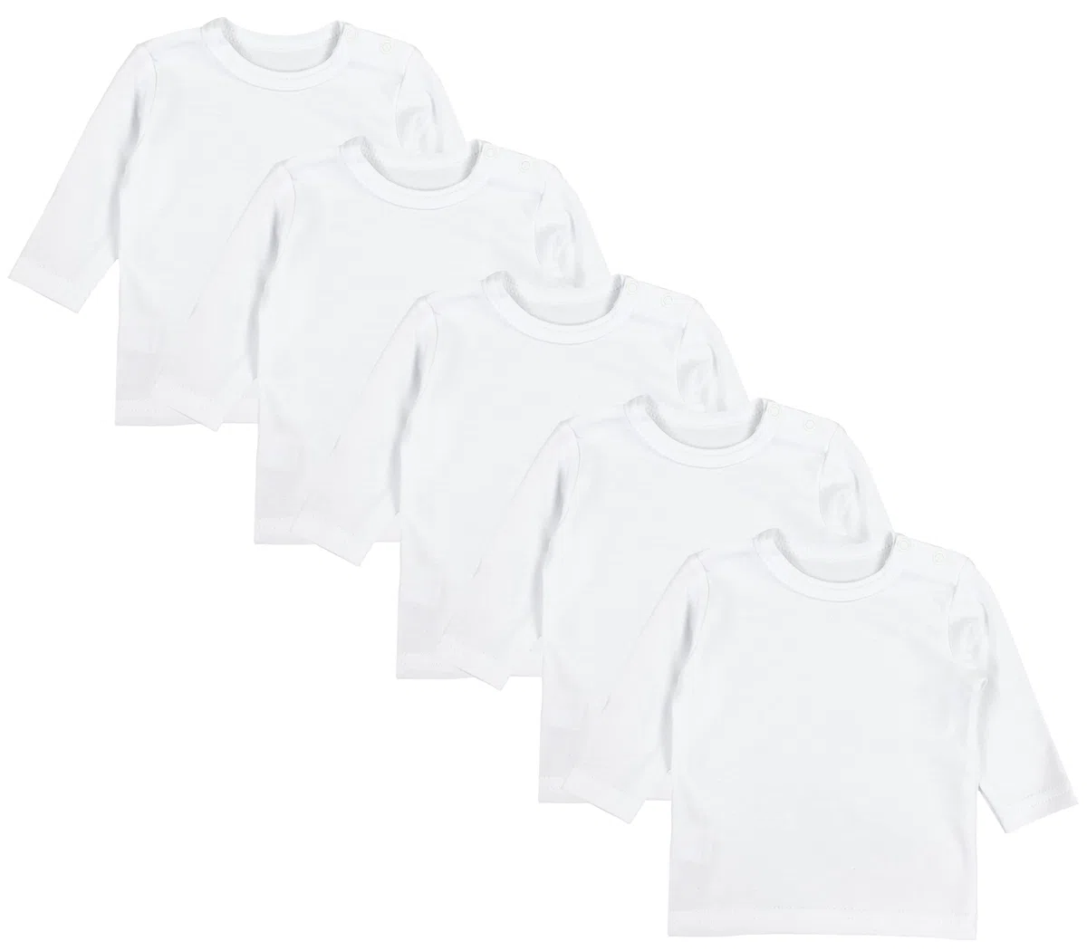 TupTam Camiseta Manga Larga para Bebé Niño, Paquete de 5