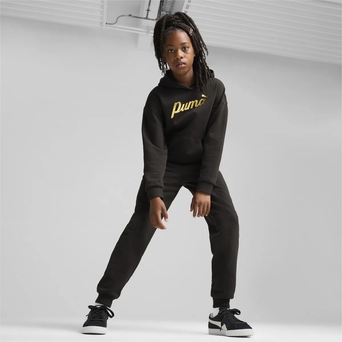 PUMA ESS Sweatpants FL Cl G - Pantalones de Punto Niñas