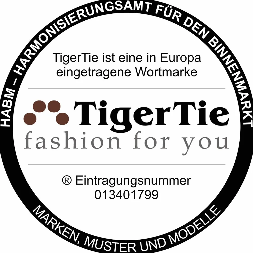 TigerTie - Faja para hombre de piqué en un solo estampado. Blanco Talla única