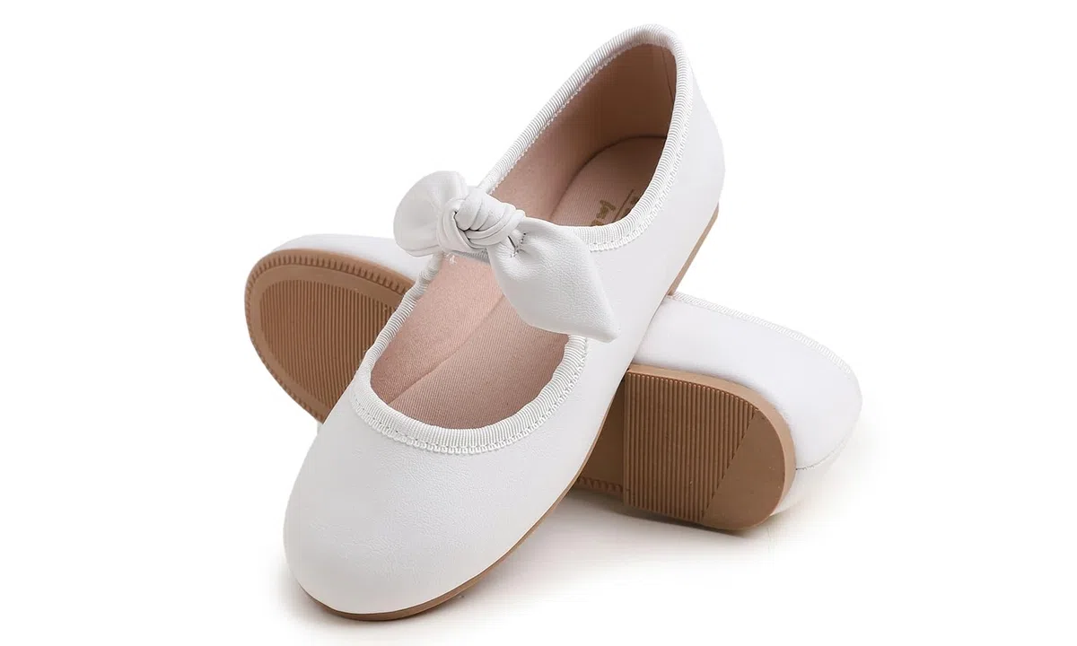 Feversole Bailarinas Niña de Vestir - Zapatos Cómodos para Ceremonias - Ballet Flats