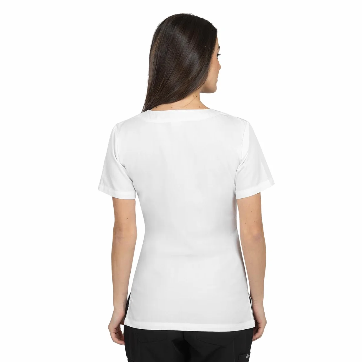 B-well Stella Uniforme Empleada Hogar Casaca con Cremallera Enfermeras Uniforme Mujer Casaca Mujer Uniforme Manga Corta con Cremallera
