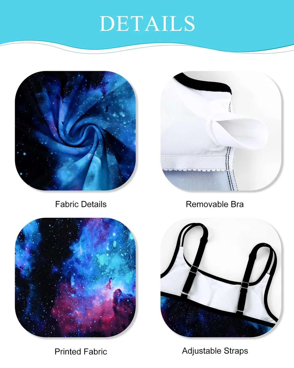 Traje de baño de 2 piezas para niñas de 7 a 16 años, traje de baño para niñas, conjunto de tankini de secado rápido, trajes de baño tankini fluidos con pantalones cortos, trajes de baño para