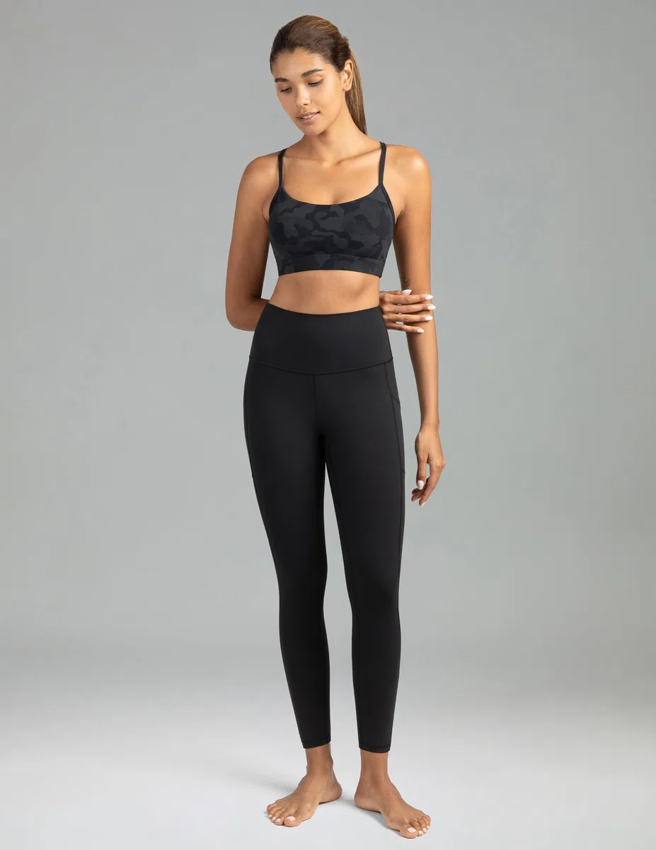 Colofulkoala 7/8 Mallas Deporte de Cintura Alta Mujer con Bolsillos, Leggins Push Up, Fitness Pantalones para Yoga Gym Running Pilates Leggings