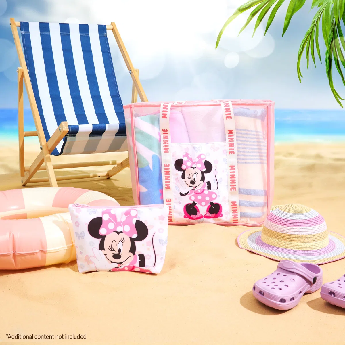 Get Trend Bolso de Playa Mujer Adolescente Bolsa de Verano con Neceser Pequeño para Piscina y Vacaciones Viajes Accesorios para Mujer