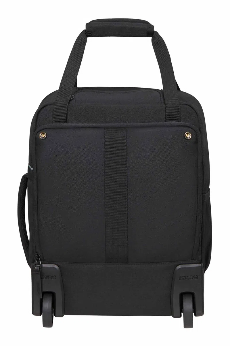 American Tourister Take2Cabin - Ryanair/Wizz Air/Vueling Bolsa de Cabina 40 x 30 x 20 cm, 24,5 l, 1,50 kg, Mochila con Ruedas, Equipaje de Mano, Mochila de Avión MS Bajo Asiento, Negro