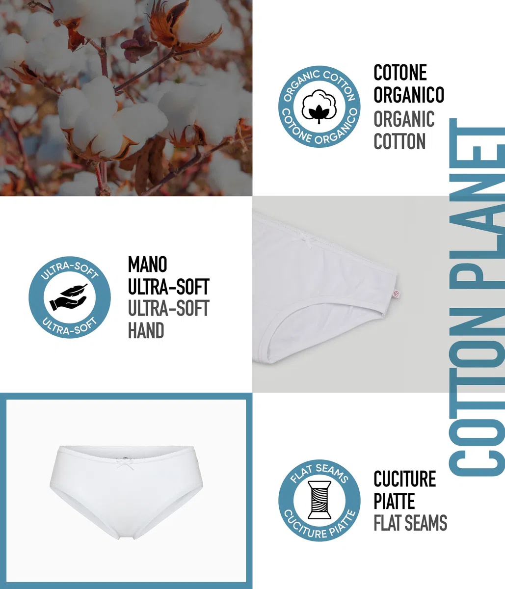 POMPEA Slip Girl Ropa Interior Niñas (Pack de 6)