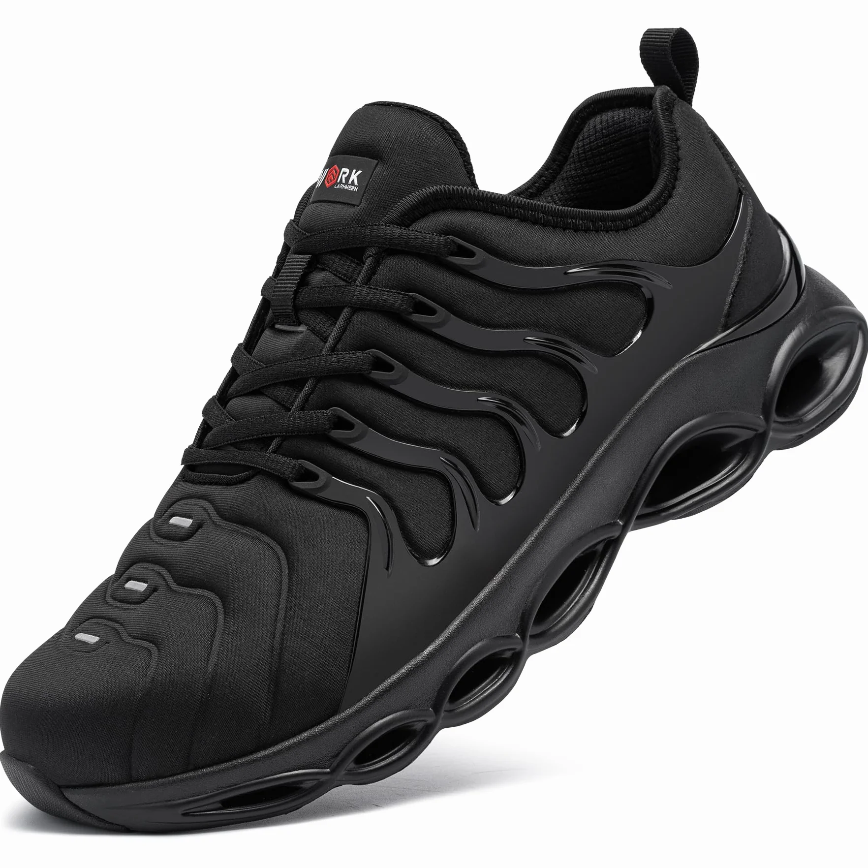 LARNMERN Steel Toe Cap Trainers Mens Safety Trainers Lightweight Safety Shoes Cushioning Fashion Breathable Comfortable Work Shoes 3.5UK-14UK