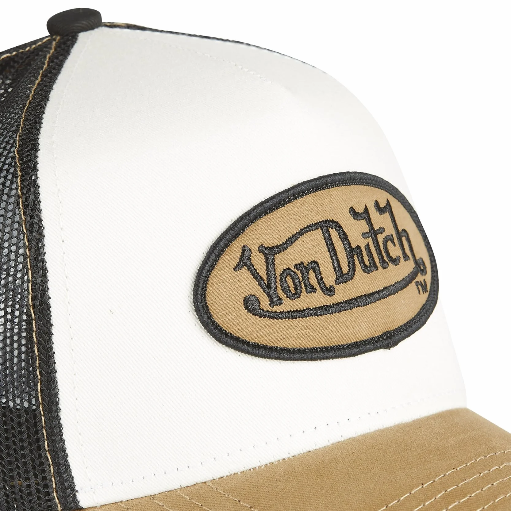 Von Dutch Gorra Classic Tricolour TruckerDutch Mujer/Hombre - de Baseball Malla Beisbol Snapback, con Visera, Visera Verano/Invierno Primavera Verano Otoño Invierno
