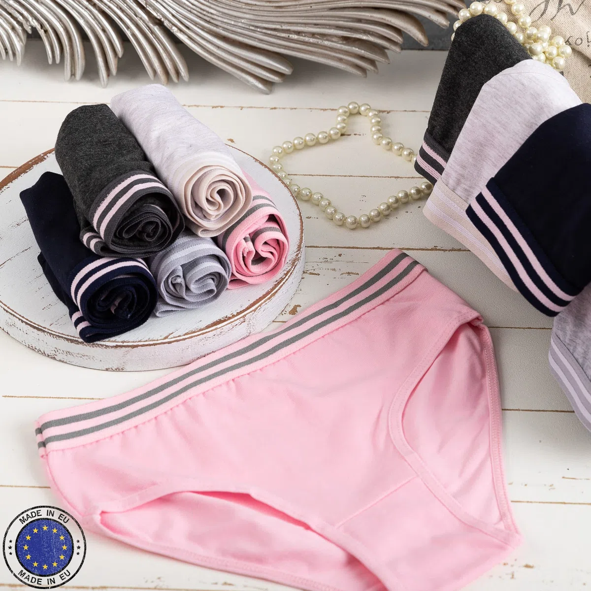 LOREZA ® 10 Braguitas de algodón para niña - Material cómodo y Suave - con Diferentes Motivos