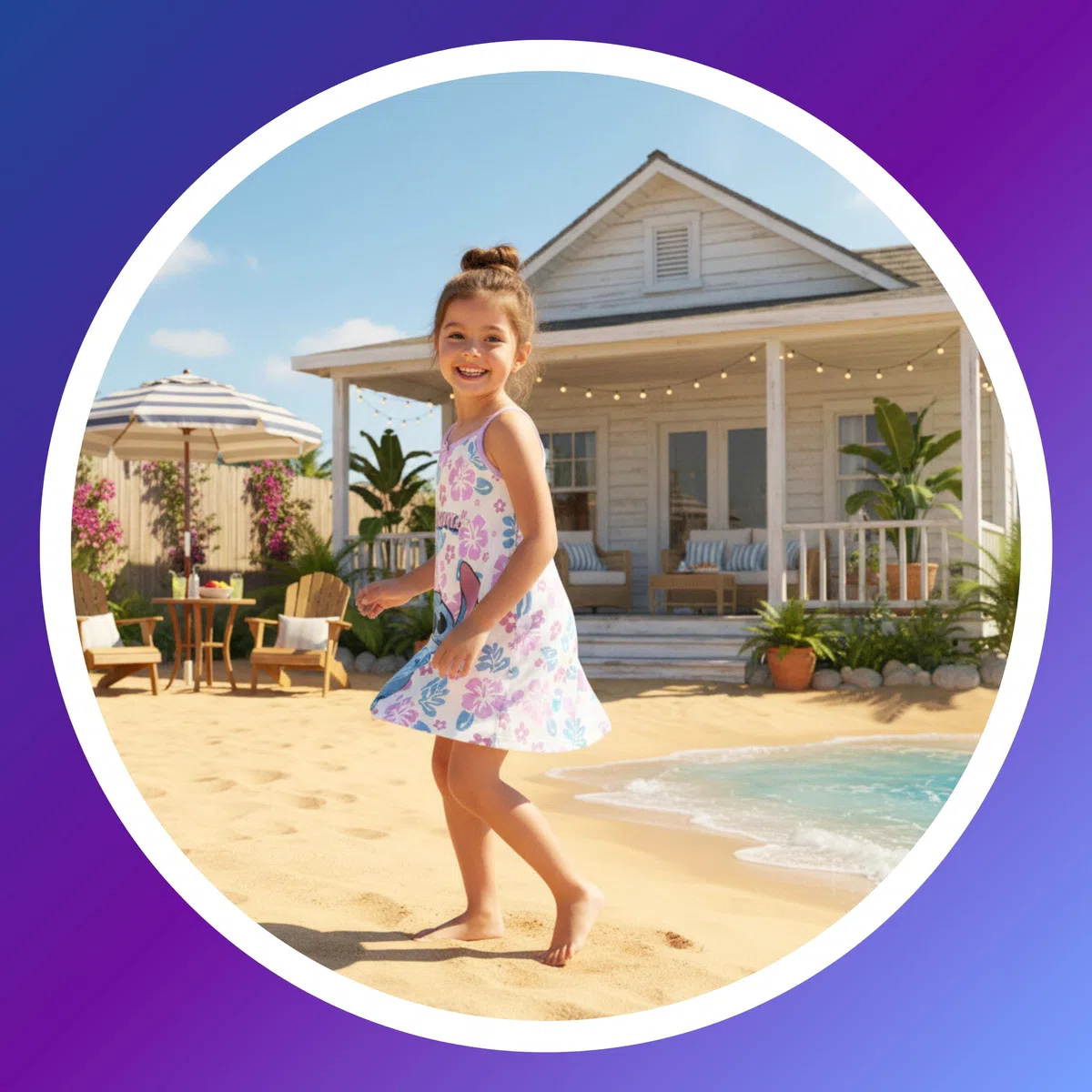 Disney Stitch Camison para Niñas, Camison Corto de Algodon Suave, Camison Tirantes Verano, Tallas 3 a 8 Años