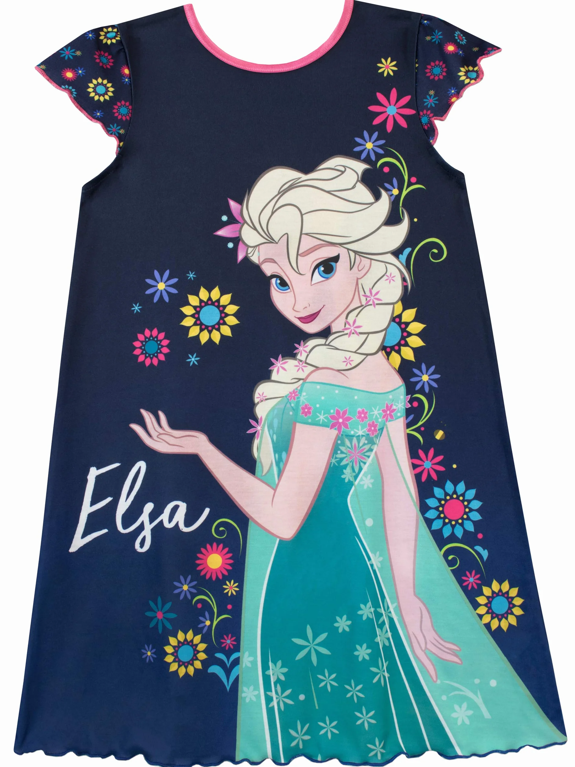 Disney Camisón para niñas Frozen El Reino del Hielo Princesa Elsa y Anna