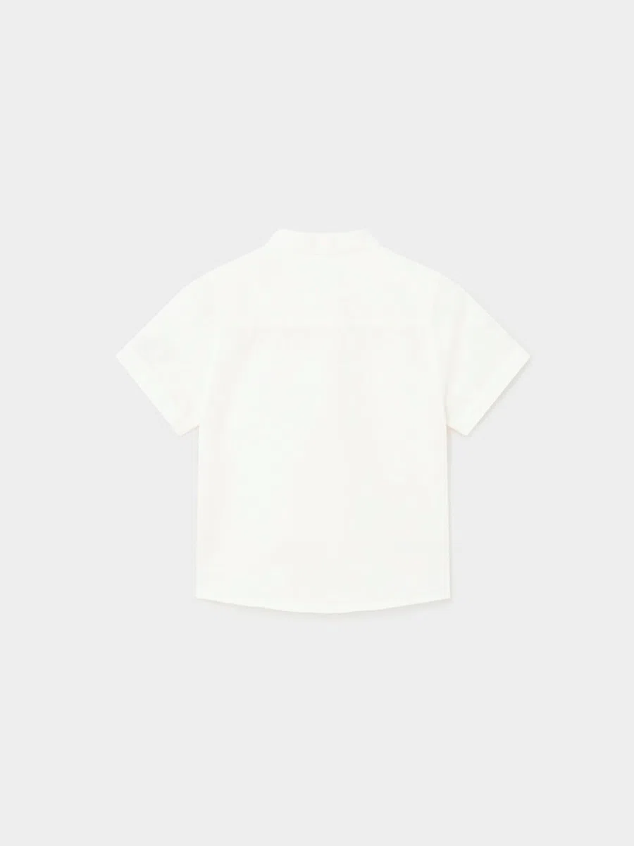 Mayoral Camisa m/c Cuello Mao Lino para bebé niño 12 Meses (80cm)