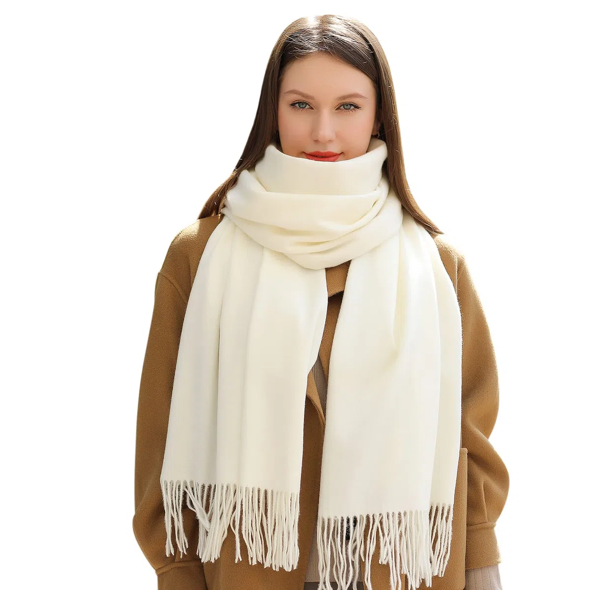 MASADA Bufanda de invierno para mujer cálida y suave XXL 200 x 70 cm