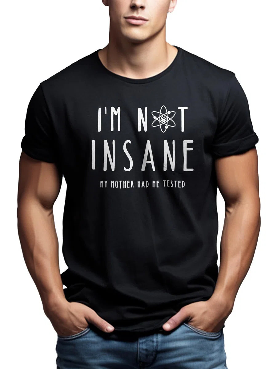 MAKAYA I´M Not Insane - Camiseta Negra con Mensaje