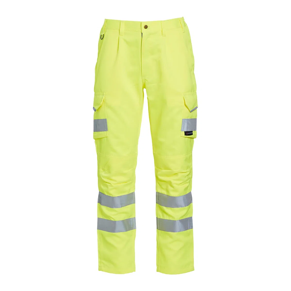 Blackrock Pantalones de polialgodón Amarillo de Alta Visibilidad, Transpirables, Reflectantes, de Alta Visibilidad, con certificación EN