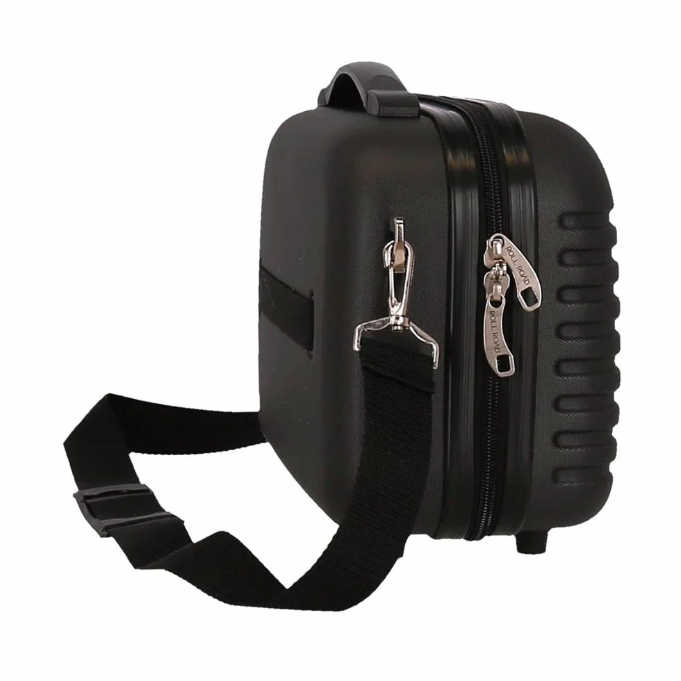 ROLL ROAD India, Neceser ABS Adaptable Unisex Adulto, Negro (Black), Media