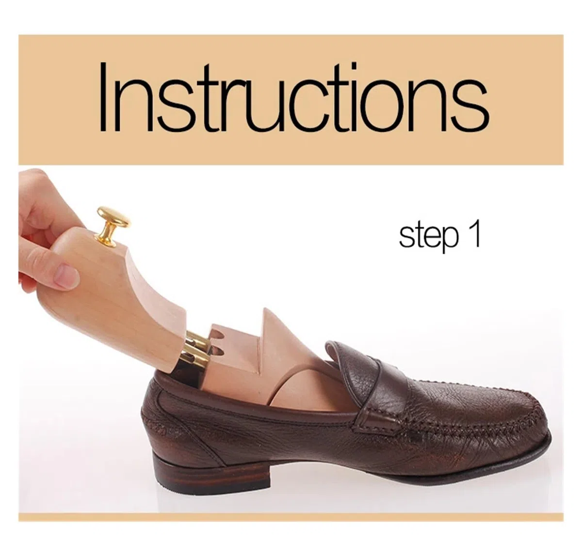 1 par de árboles de zapatos ajustables de madera for hombres y mujeres, soporte de zapato sólido de primavera, perilla de Metal, moldeador de árbol de zapatos, ensanchador de zapatos Adecuado Para Bot