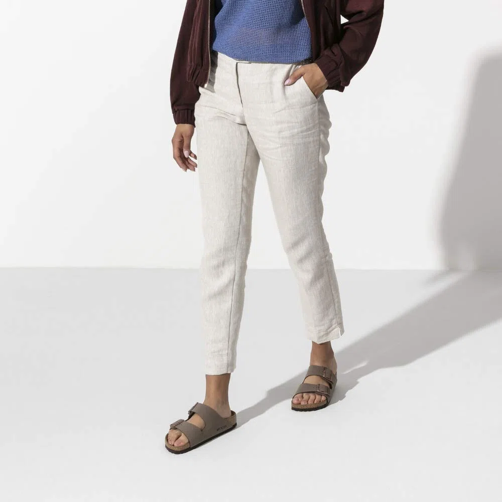 Birkenstock Arizona Sandalia 2015 Esmalte de fósiles/Suela roja
