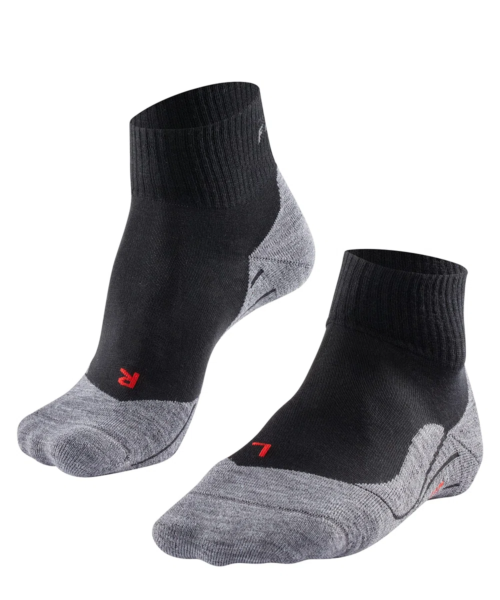 FALKE mujer TK5 Short calcetines para senderismo amortiguación ligera antiampollas transpirable secado rápido regulación del clima antiolores lana hilo funcional 1 par
