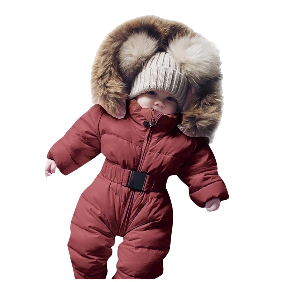Generisch Chalecos de bebé traje de nieve con mono chaqueta de punto para bebé