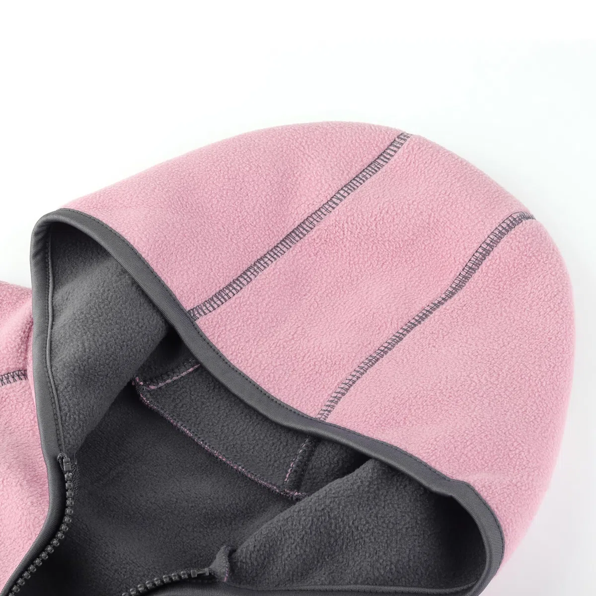 Chaqueta para Niños Polar Fleece de Doble Capa Otoño Invierno Niños Cremallera con Capucha Niñas Ropa de Abrigo de Manga Larga