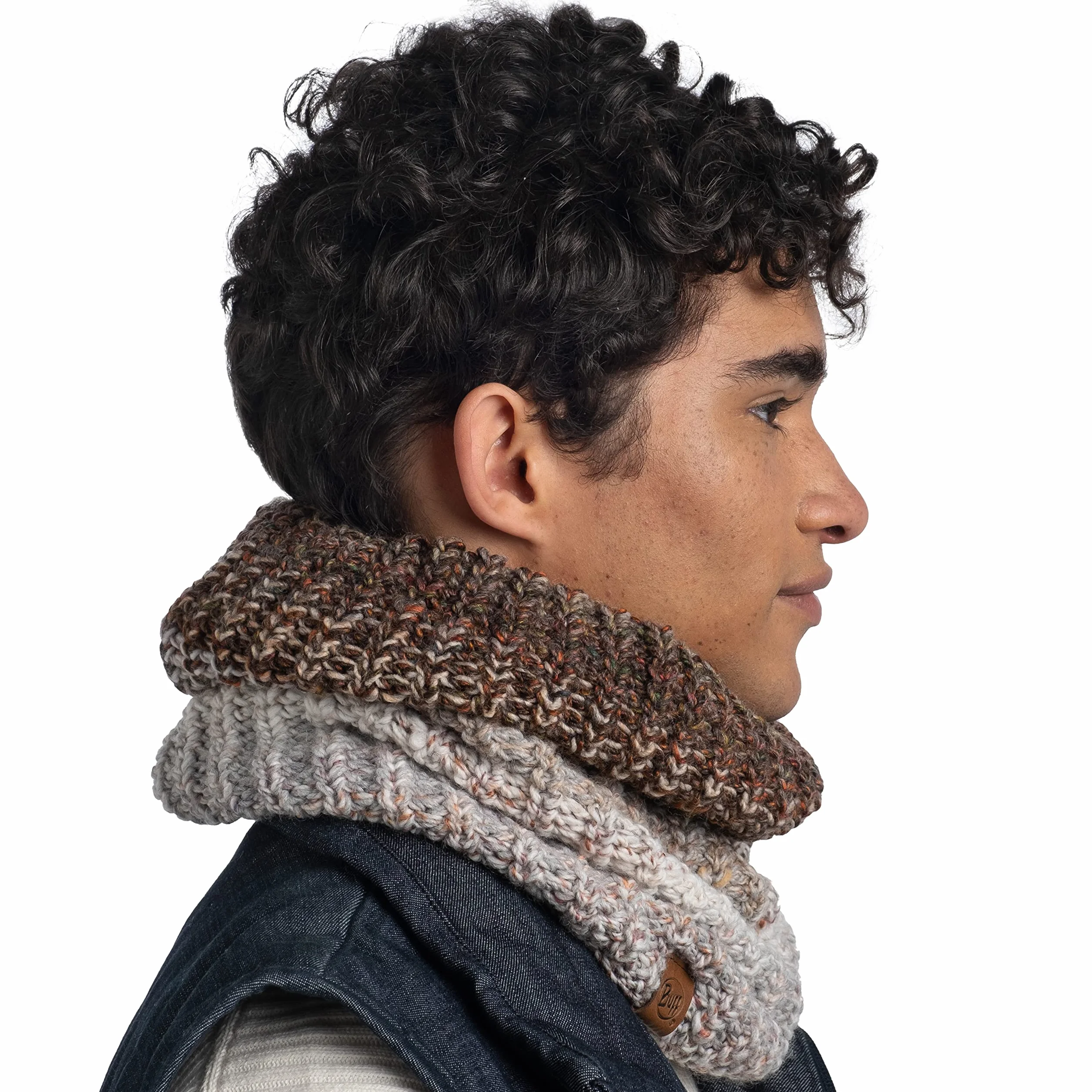 Buff Olya Multi Calentador de Cuello de Punto y Forro Polar para Hombre