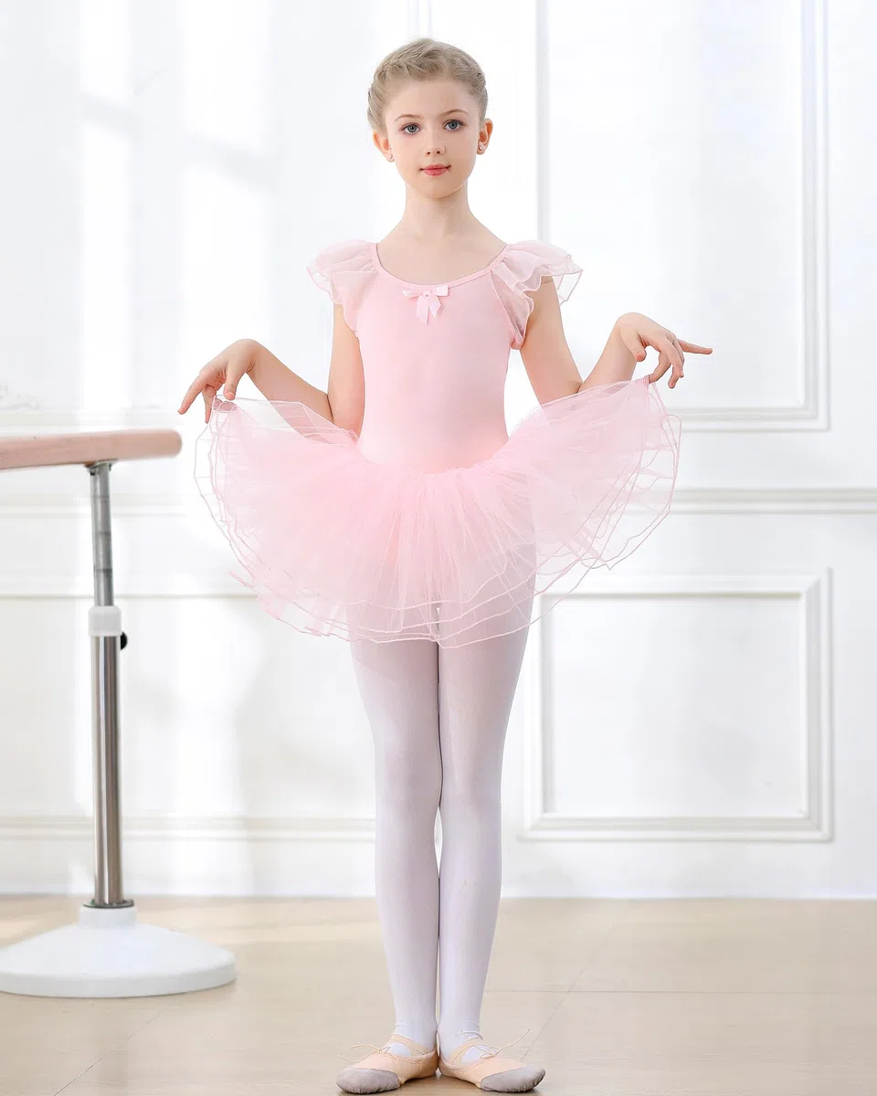 Vestido de Ballet Danza para Nina Maillot Traje Bailarina Ballet Tutú Niña Carnaval