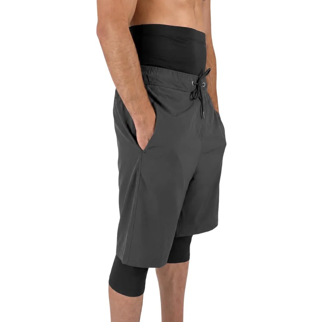 Modesty Awrah - Bañador largo para hombre, secado rápido, protección UV, para playa, piscina, public islámico