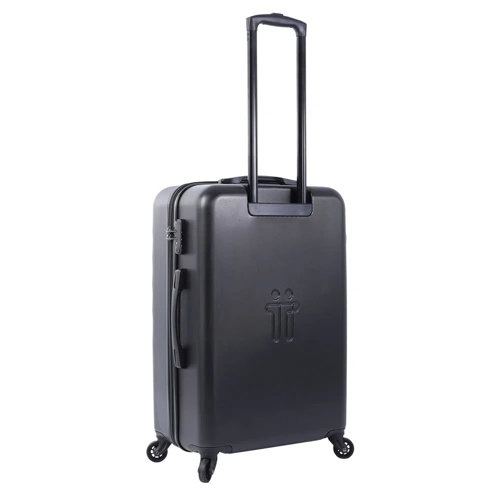 Totto - Viaja con Estilo y Comodidad con la Maleta BAZY Mediana de 360 Grados - para Adultos Unisex - Color Negro