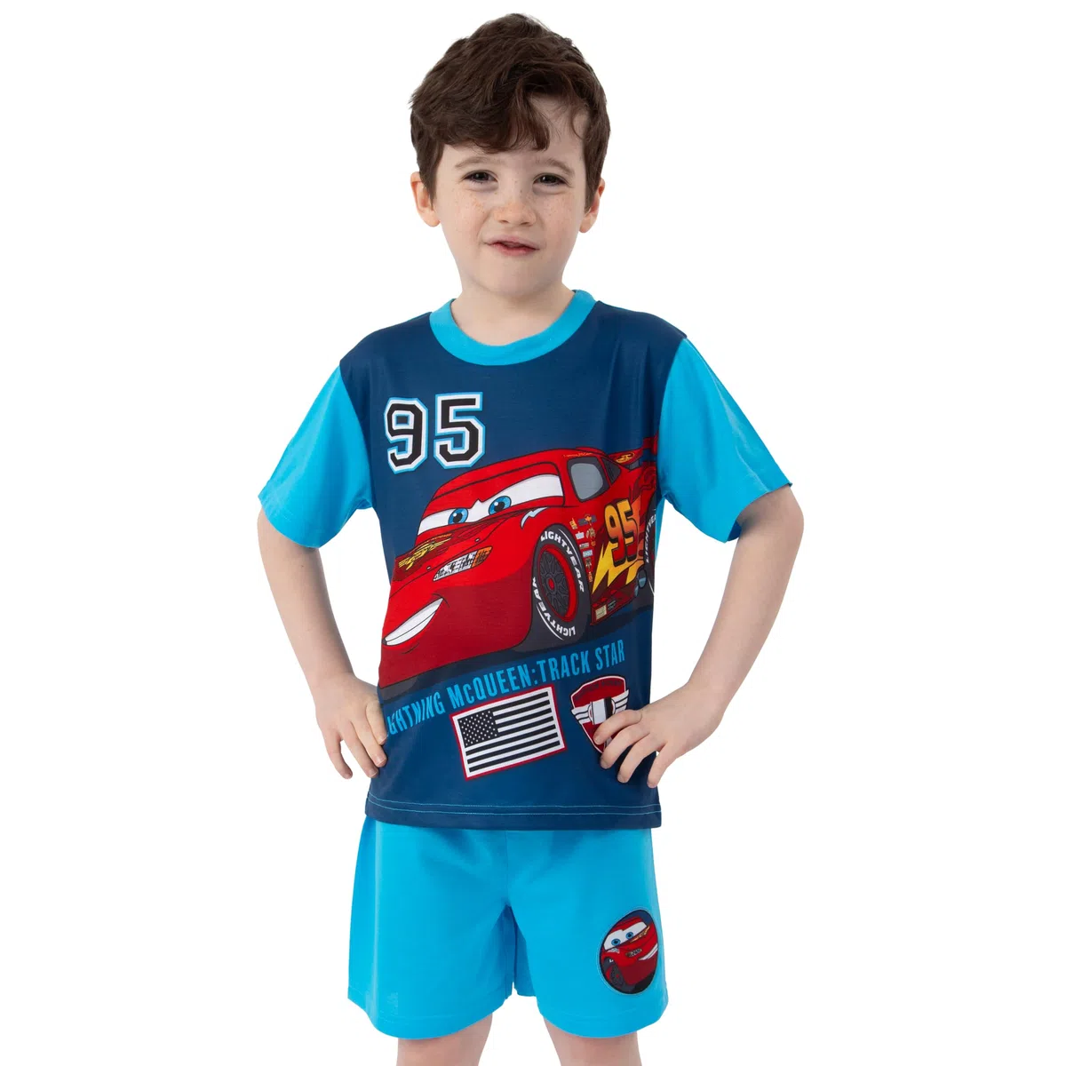 Disney Cars Pijama Niño, Pijama Cars Niño Verano, Pijamas Chulos Rayo Mcqueen