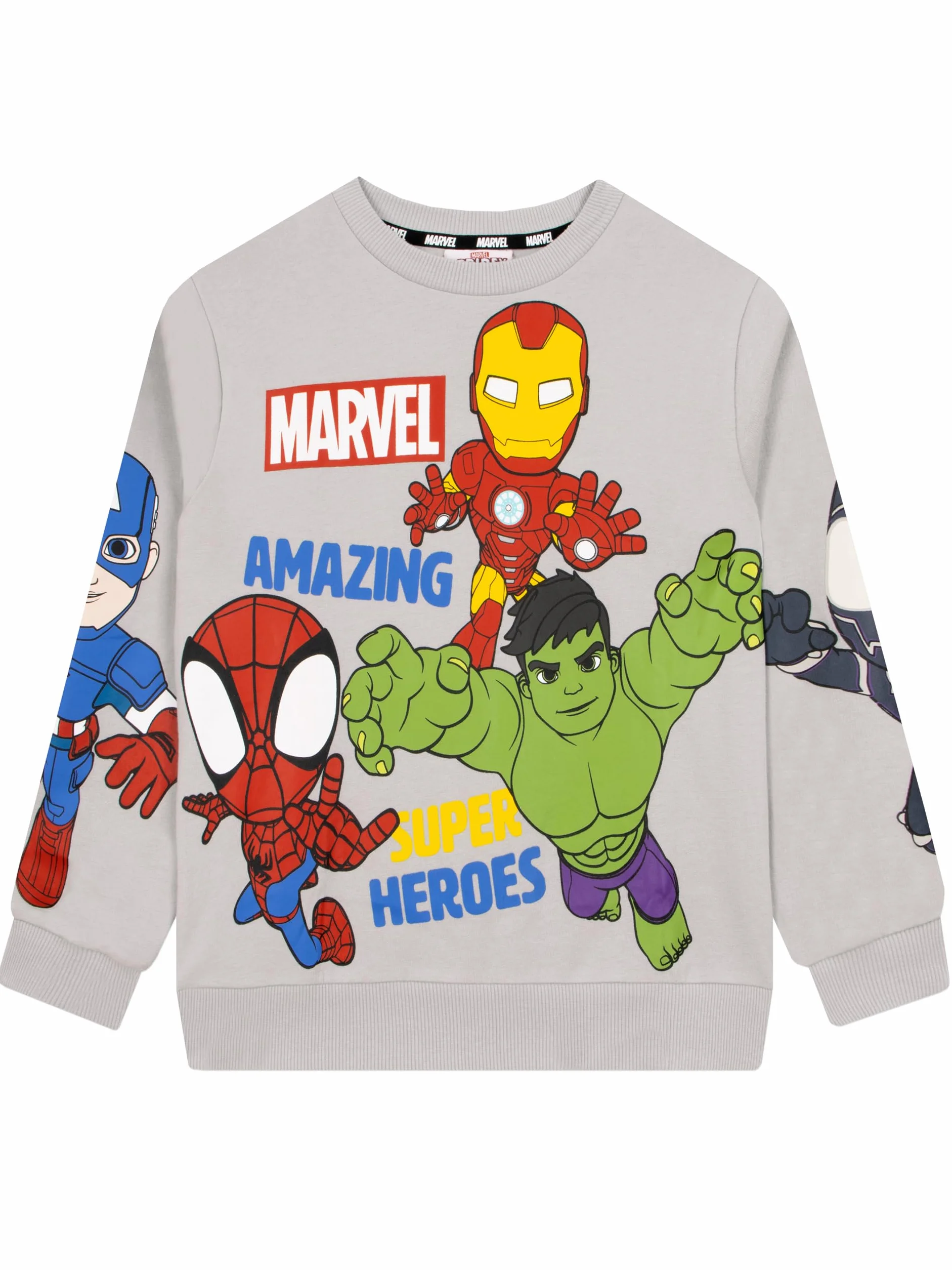 Marvel Spidey y Sus sorprendentes Amigos Sudadera para niño, Ropa de superhéroes, Jersey Infantil de Spidey
