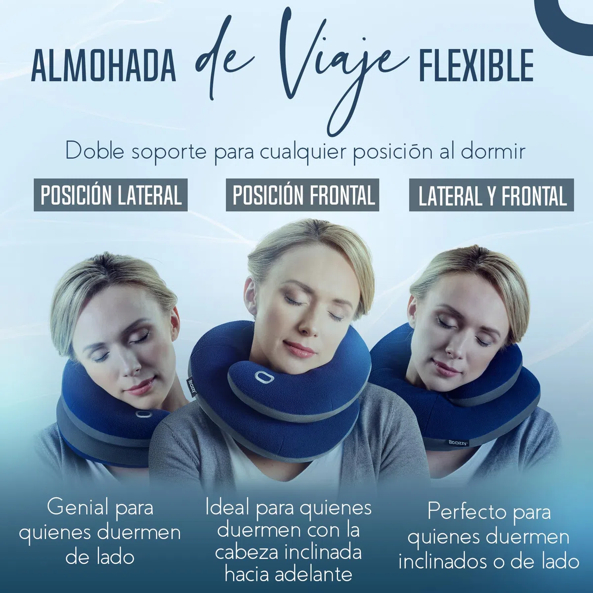 BCOZZY La Almohada Para el Cuello Para Viajes Brinda Doble Soporte Para La Cabeza, el Cuello y La Barbilla En Cualquier Oosición Para Dormir En Vuelos, Suave, Cómoda, Tamaño Large, Carbon