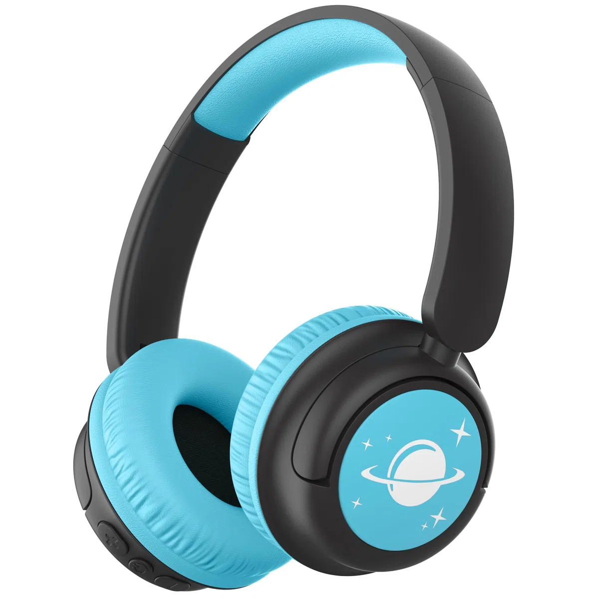 iClever Auriculares Bluetooth para niños, batería de 60 horas, 74/85 dBA, limitación de volumen, sonido estéreo, tipo C, Bluetooth 5.4, auriculares inalámbricos para niños con micrófono para