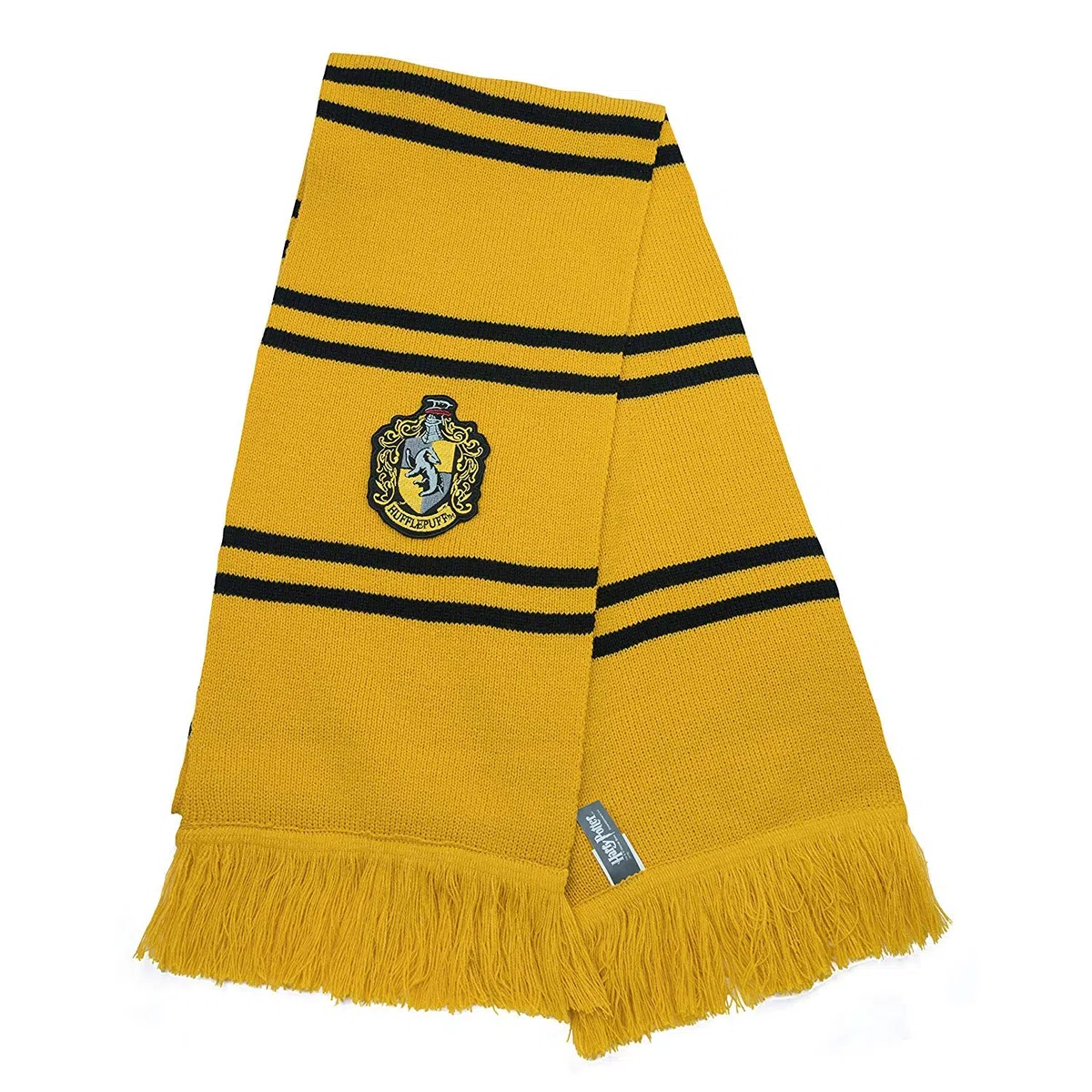 Cinereplicas - Harry Potter - Bufanda - Ultra Suave - Edición Deluxe - Licencia Oficial - Casa Hufflepuff - 250 cm - Amarillo y Negro