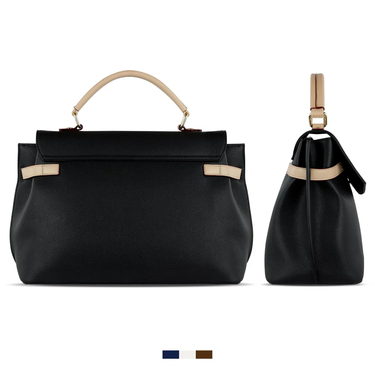 bugatti Ella – Bolso urbano de piel sintética para mujer, bolso de mano y bandolera