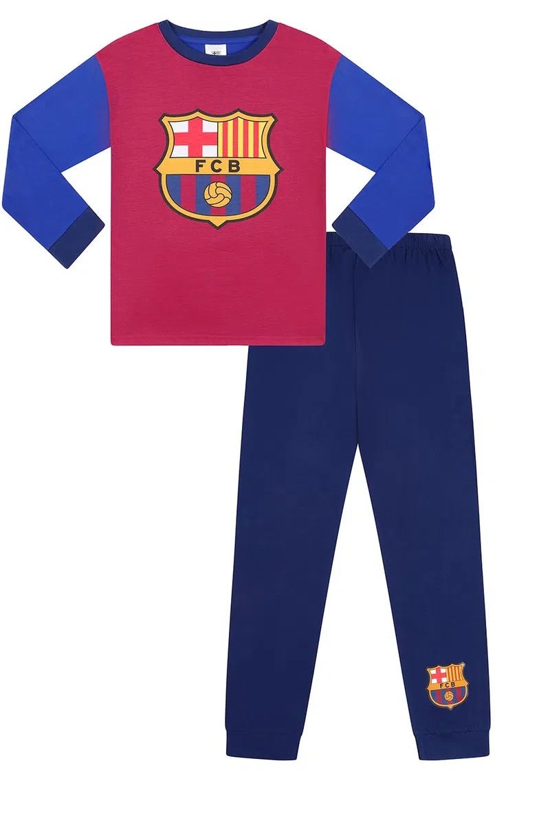 Pijama largo de fútbol FC Barcelona para niños