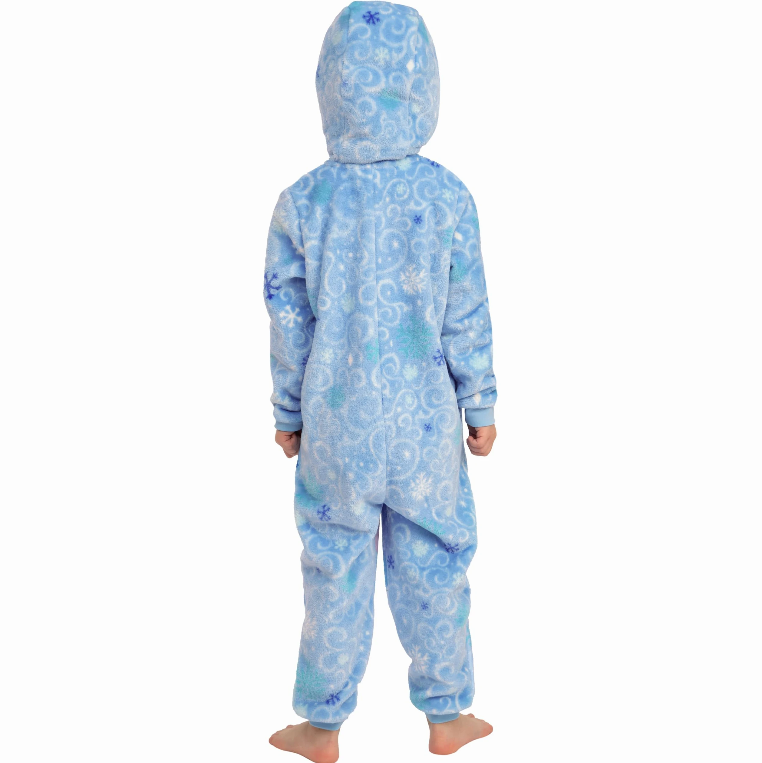 Disney Pijama Mono Frozen, Pijamas Polares Anna Y Elsa, Pijama Niña Vellón