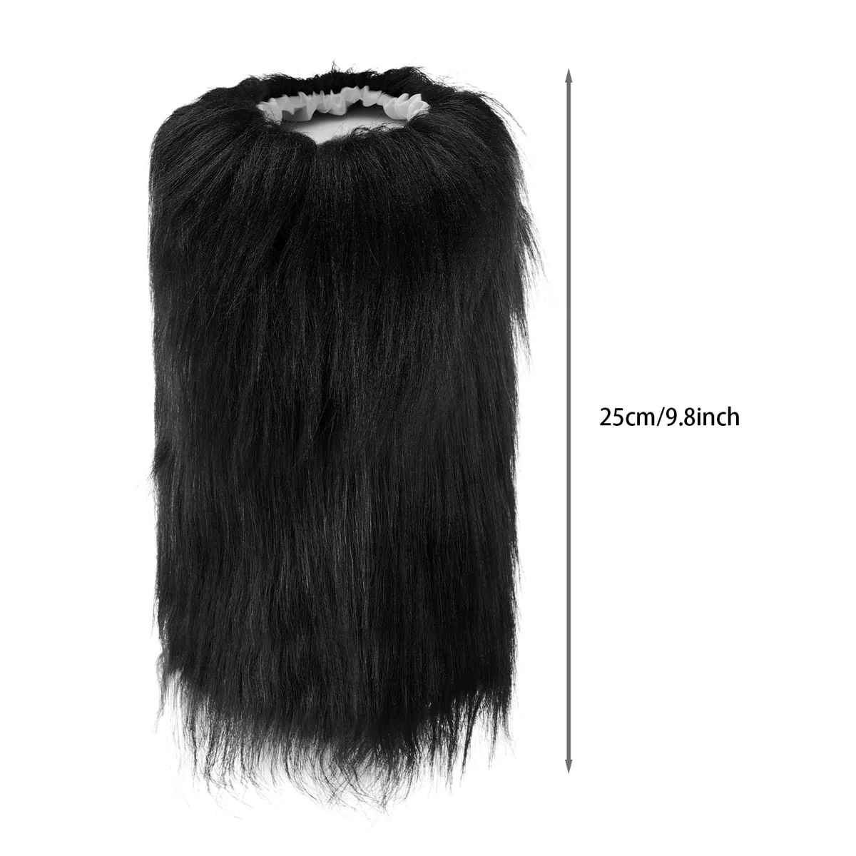 Calentadores de piernas peludos de piel sintética para niños, puños largos y peludos, para botas de invierno, para fiestas, Halloween, cosplay, accesorio de disfraz