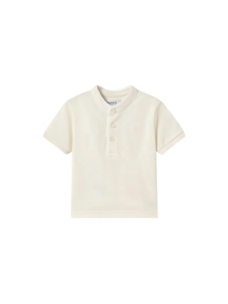 Mayoral Polo m/c Cuello Mao para bebé niño Yogur
