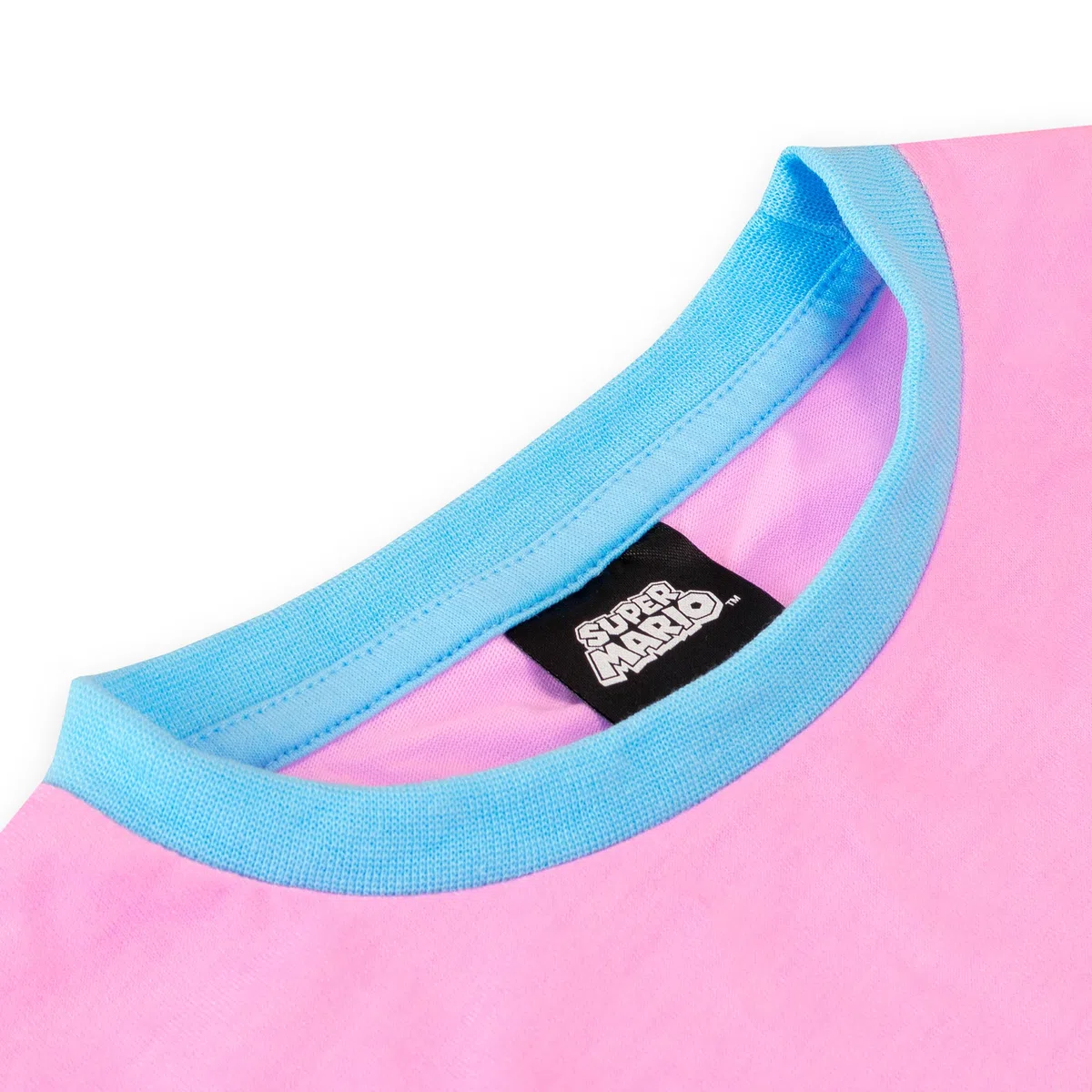 SUPER MARIO Pijama Corto de para Niñas Conjunto de Pijamas para Infantiles 3-4 años Rosa y Azul