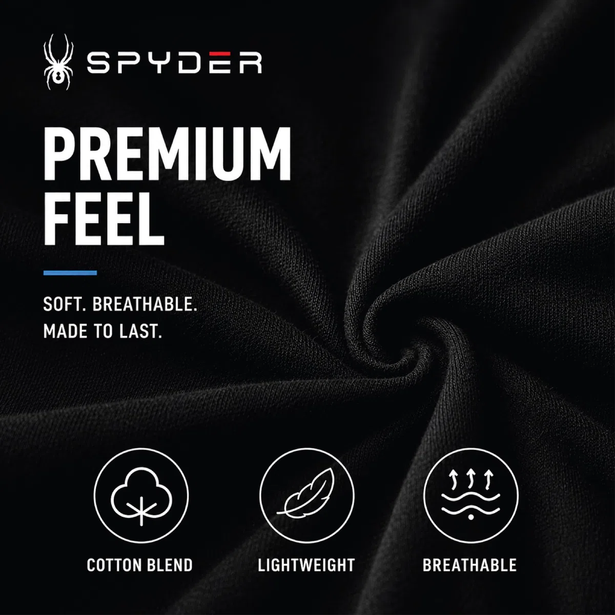 Spyder M Spydr SS tee Shirt Camiseta Hombre (Pack de 1) | Sudadera suave para la calle, comodidad casual diaria para fines de semana, descanso y uso diario