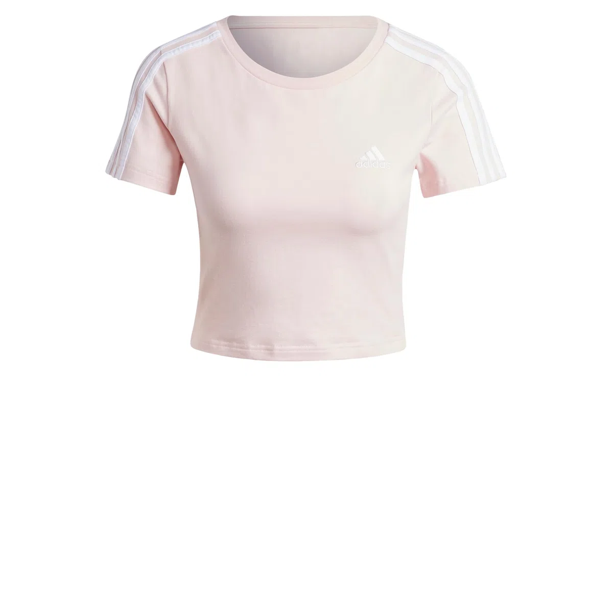 Adidas Essentials 3-Stripes Crop tee Camiseta de Manga Corta Mujer (Pack de 1)