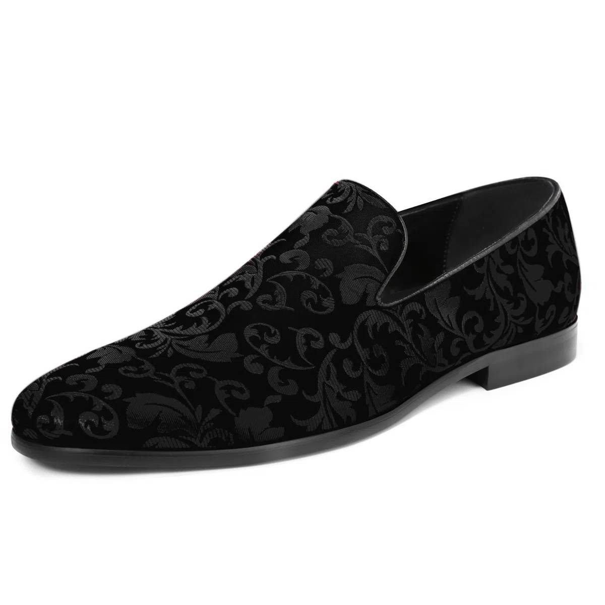 YFFUSHI Mocasines Hombre de Lujo Bordados Loafers Bajos Comfort Slip On Plano Zapatos para Boda Ceremonia