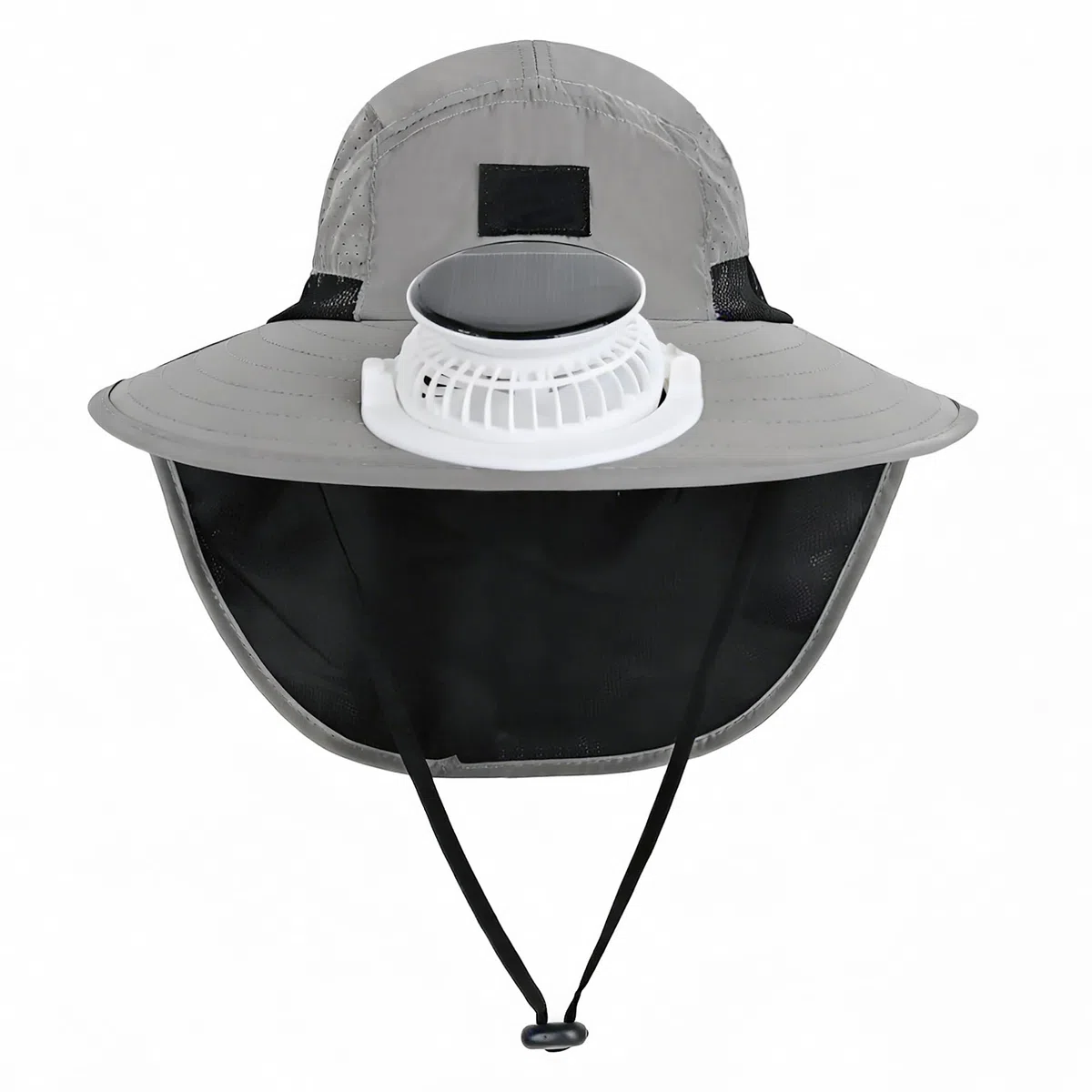 Ventilador solar para niños con solapa para el cuello, protección solar para el verano, transpirable, ajustable