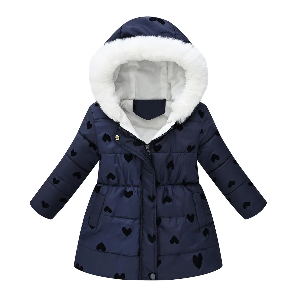 Generisch 2026 abrigo de invierno para niños y niñas con chaqueta gruesa a prueba de viento cremallera ropa exterior cálida