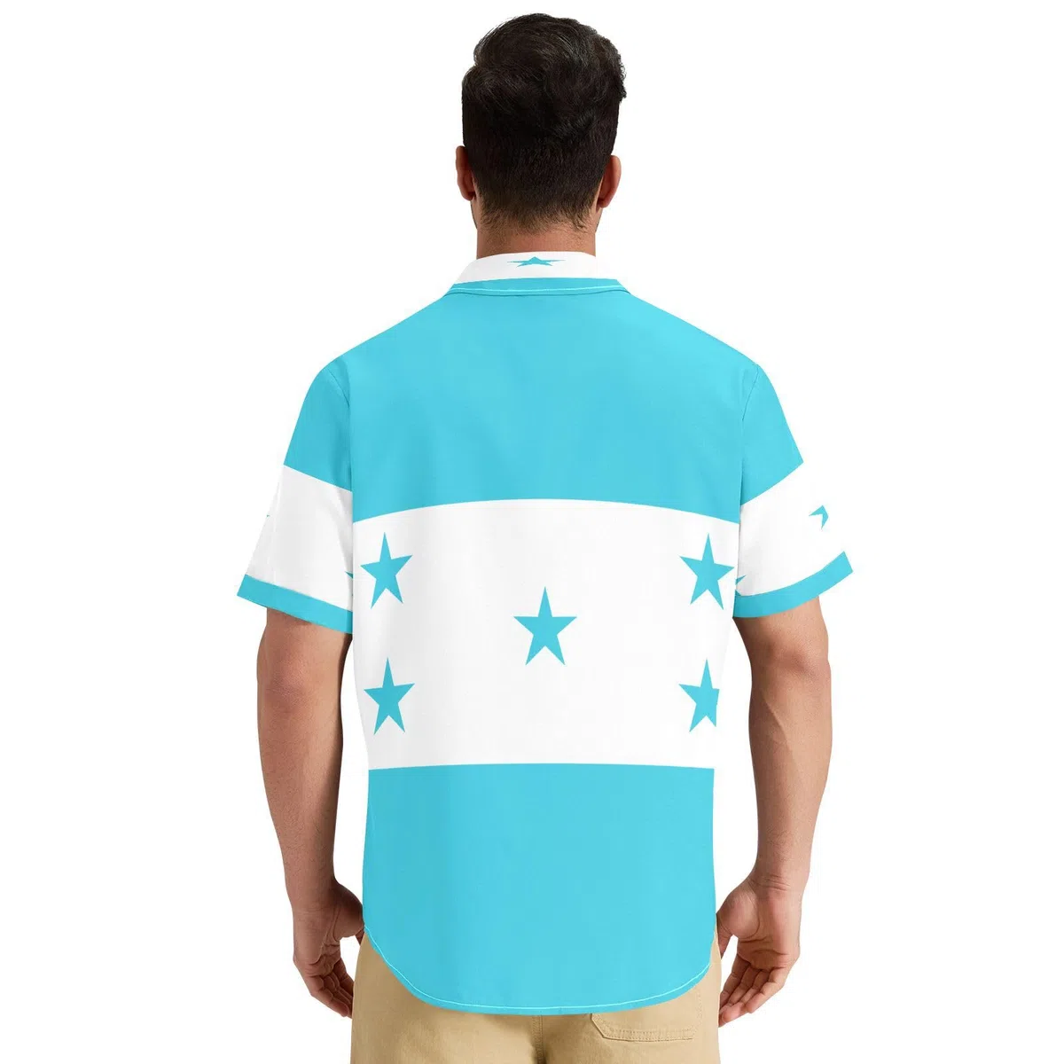 Camisas abotonadas para hombre, refrescantes y transpirables, para todas las estaciones, talla S