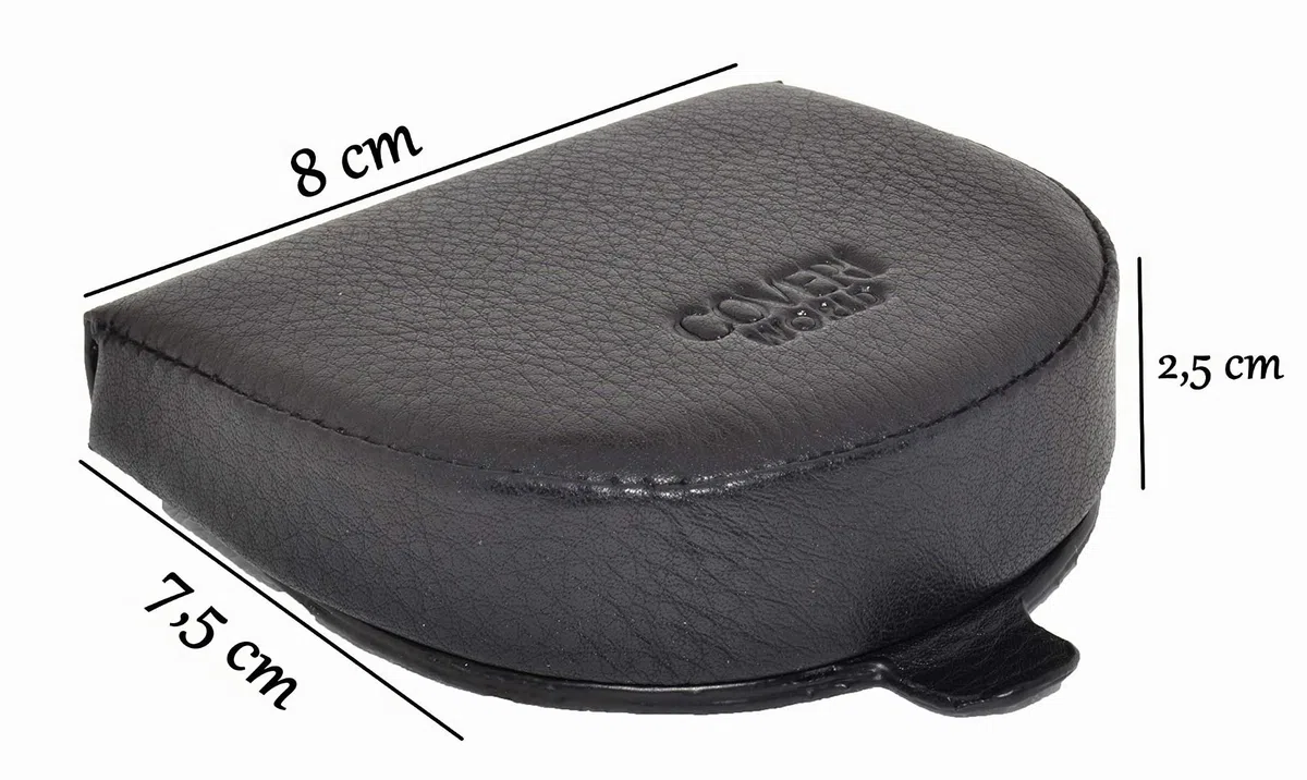 COVERI, Monedero, Hombre, real cuero Negro -
