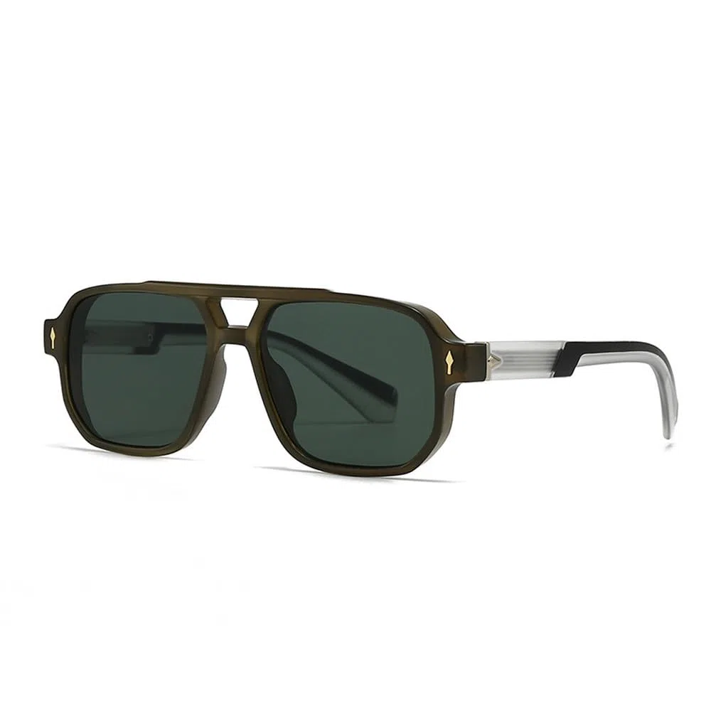 Gafas de sol de moda para hombre y mujer con remaches, protección UV400.