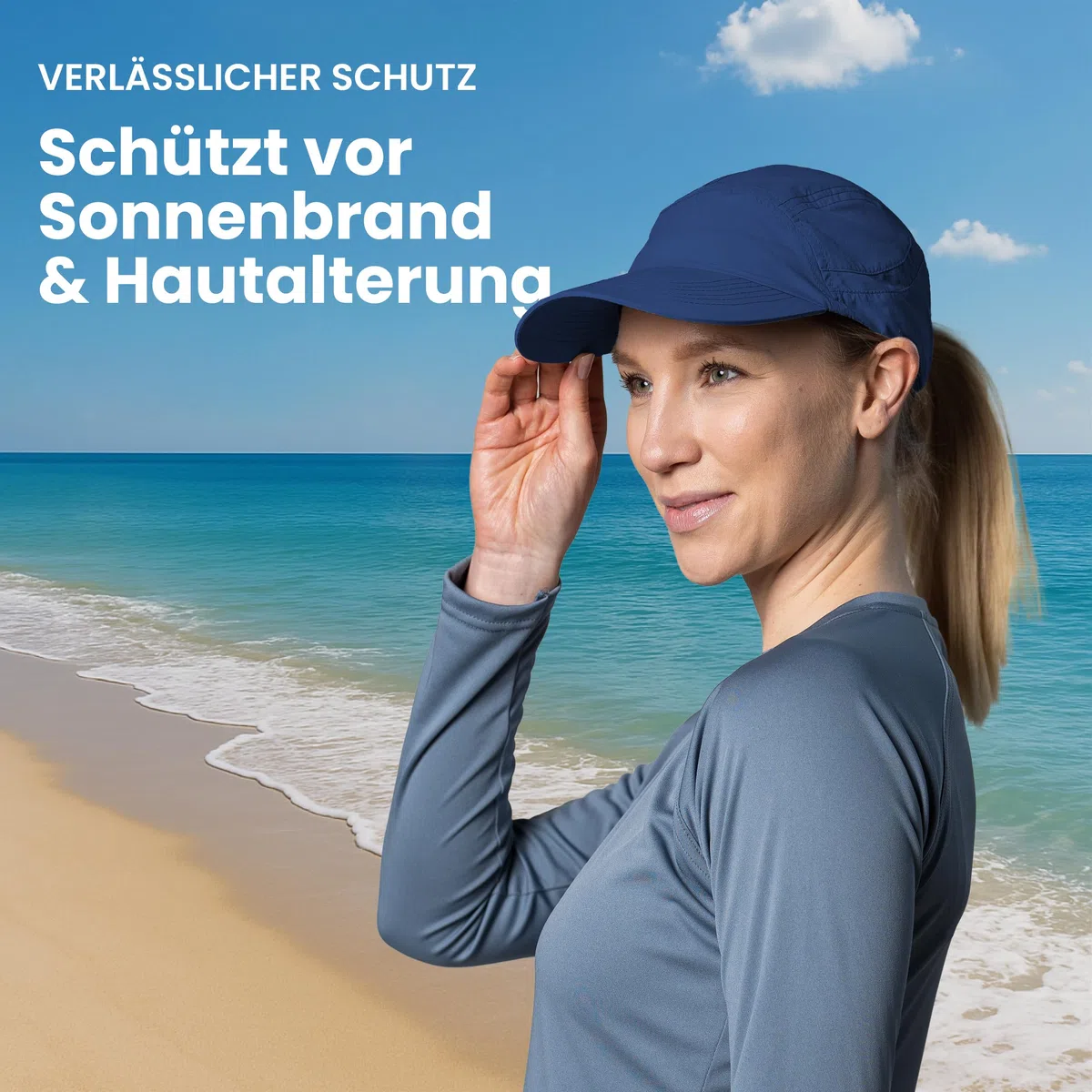 iQ-UV Tapa protectora iQ Company Protección solar UV Cap reciclado